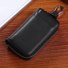 キーケース レザー調 コンパクト　スマートキー　カード収納