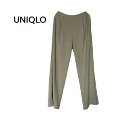 UNIQLO ユニクロ(M)クレープジャージーストレートパンツ