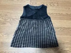 COMME CA ISM ワンピース 80サイズ千鳥格子柄