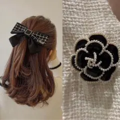 【お得！セット】 ブローチ　コサージュ　バレッタ　リボン　パール　入園式　入学式