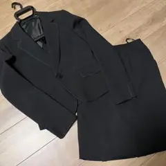 ブラック ストライプスーツ上下