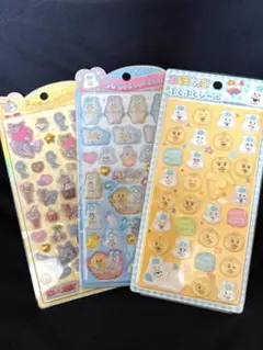 うるちゅるポップシール ぷくぷくシール トムとジェリー んぽちゃむ 3点セット