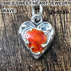 スウィートハートジュエリーWAVE 波 七宝焼 シルバー ヴィンテージネックレス