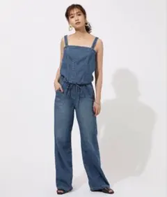 AZUL BY moussyバックレースアップオーバーオールのサムネイル