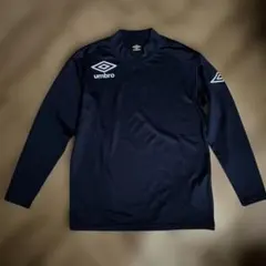 umbro新品140ネイビー長袖カットソー サッカーウェア野球スポーツインナー