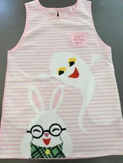 訳あり新品　メガネうさぎ保育士エプロンのサムネイル