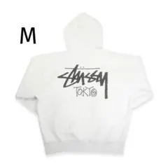 M STUSSY TOKYO ZIP UP HOODIE ASH GREY