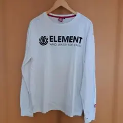 ELEMENT エレメント 長袖Tシャツ ホワイト Lサイズ