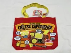【新品未使用】Trader Joe's チーズ　エコバッグ　赤　トートバッグ