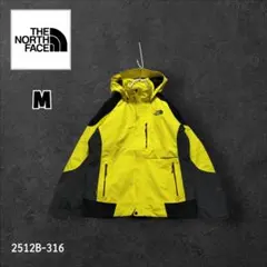 ★人気　ノースフェイス　マウンテンパーカー　ゴアテックス　刺繍　イエロー　M