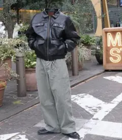 即完 Belvet Vintage style leather jacket