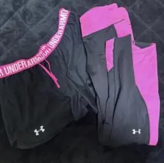 UNDER ARMOUR ランニングウェア ショートパンツ レギンスセット M