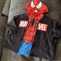 USJ限定　スパイダーマン　マーベルパーカー風トレーナー　110サイズのサムネイル