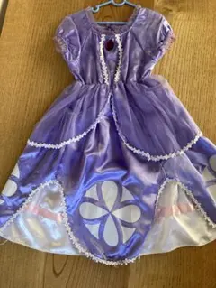 ディズニープリンセス風紫色ドレス 小さなプリンセスソフィアドレス