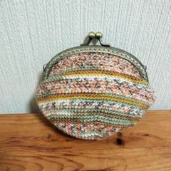 ハンドメイド　がま口ポーチ