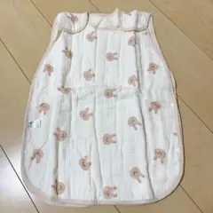 スリーパー ガーゼ 女の子 うさぎ 綿100% コットン 夜 室内 秋 冬 春