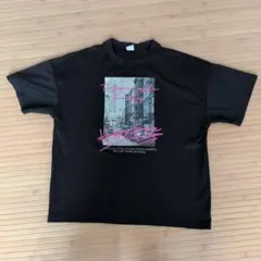 Tシャツ ブラック フォトプリント