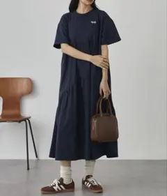 PENNEYS 別注 THE FOX ティアードワンピース ネイビー