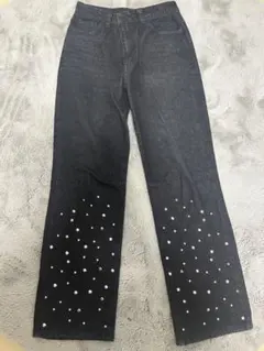 JEANASIS スタッズストレートデニム