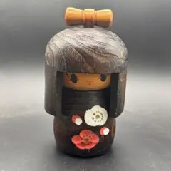 創作こけし 木彫り 置物 伝統工芸品 花柄 創作こけし 木彫り 花柄 伝統工芸品 - メルカリ