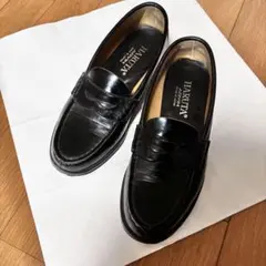 HARUTA ブラックレザー ローファー 23.5cm