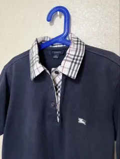 burberry london ポロシャツ　ネイビー　ノバチェック