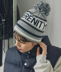 アソート柄 ポンポン ニット帽 MONO-MART LADY'S