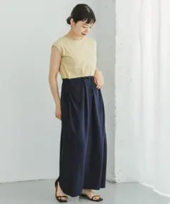 items アーバンリサーチ 切り替え ドロスト ロング ワンピース F