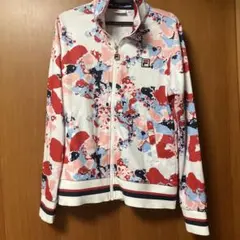 【極美品】FILA フィラ プリメリアジップアップジャケット ロゴ入り L 薄手
