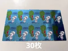 ナツコミ ONE PIECE ルフィ スイカ メタリックカード 10枚セット