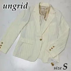 【新品】 ungrid テーラードジャケット ピンストライプジャケット Sサイズのサムネイル