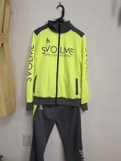 SVOLME 蛍光イエロー ジャケット・パンツセット サイズM