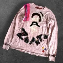 TUANMAGUE L.A. 刺繍 ＆ダメ ージ加工 ロングTシャツ　M