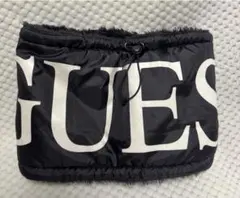 GUESS ネックウォーマー ブラック 男女兼用