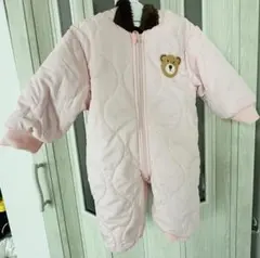 ピンク クマ刺繍 アウター 3-6ヶ月