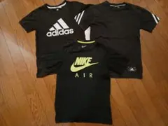 adidas Nike 黒Tシャツ 3枚セット