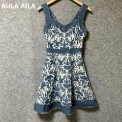 AULA AILA デニムレースワンピースのサムネイル