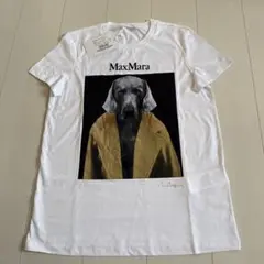 新品　MaxMara 犬プリント Tシャツ M ホワイトのサムネイル