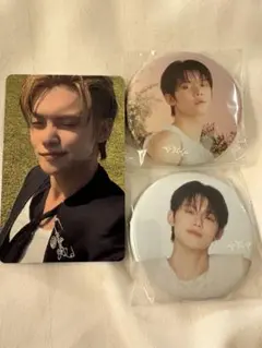 【新品】ヨンジュンFCトレカ&缶バッジ 2個セット☆カプセルトイ