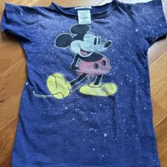 デニムダンガリー　Mickey Mouse Tシャツ