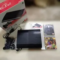 PS3　250GB　動作確認済　ブラック　ソフト2本付き　CECH-4200B