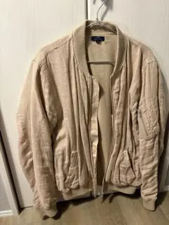 URBAN RESEARCH リネン MA-1 ブルゾン ベージュ 40のサムネイル