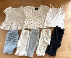 プティマイン　ユニクロ　GAP 90 女の子 半袖　パンツ　まとめ売り 8点