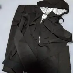 黒の2XLフード付きサウナスーツ