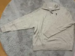 U.S. POLO ASSN. ハーフジップセーター ベージュ F