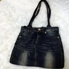 デニムリメイク ハンドメイド リメイクバッグ トートバッグ USED感強め