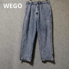 WEGOライトブルー ハイウエスト デニムパンツ