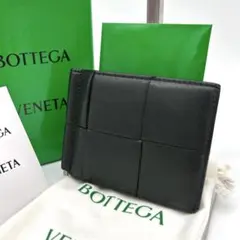 【美品】ボッテガヴェネタ カセット マネークリップ レザー 本革 ダークグレーのサムネイル