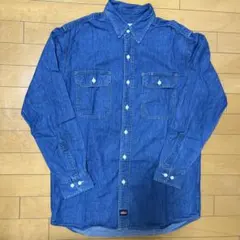 Dickies デニムシャツ Mサイズ 100%コットン　vintage 古着