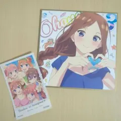 五等分の花嫁 映画特典 中野三玖 色紙ステッカーセット